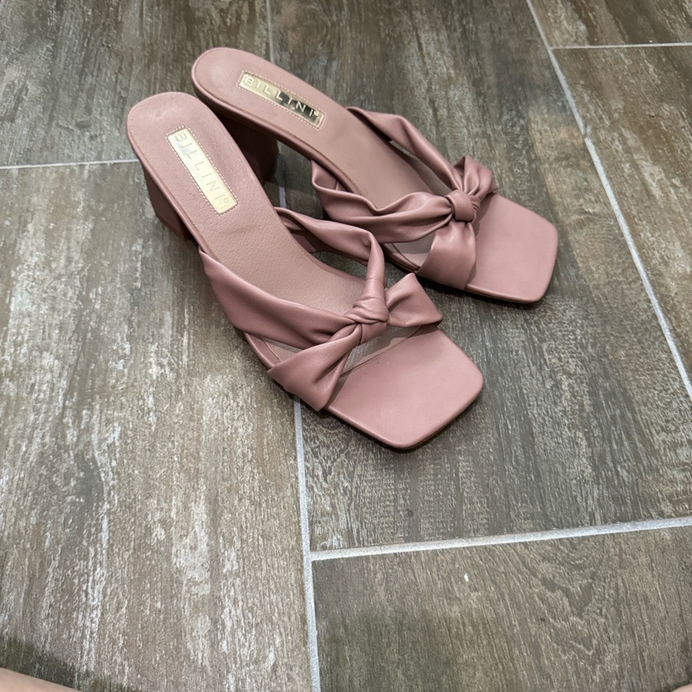 Billini Una Women's Blush Knotted Heels - Picture 6 of 6